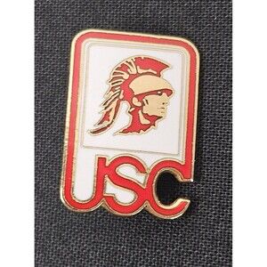 Vintage University of Southern California USC Trojans Lapel Pin 22mm